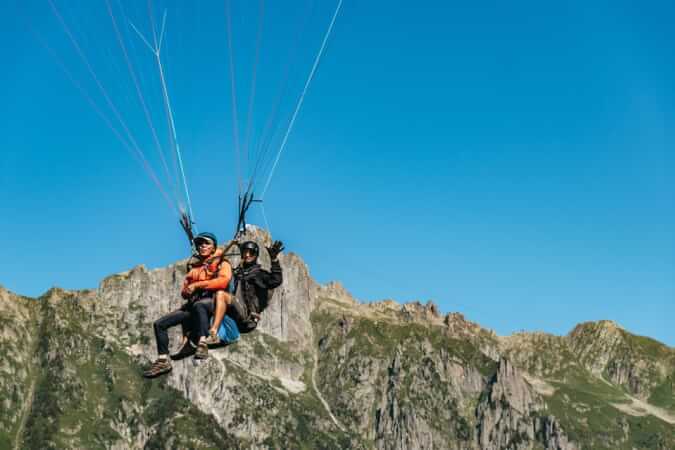 Tandem Paragliding Flight in Chamonix