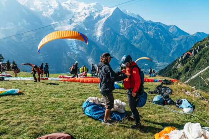Tandem Paragliding Flight in Chamonix