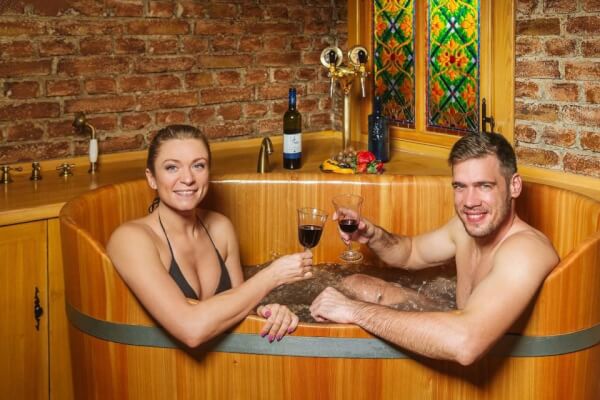 Bathe in an oak tub filled with beer or wine in Prague. A unique Czech spa experience!